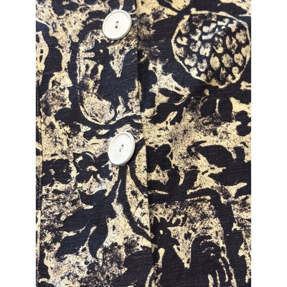 Vintage Sleeveless Small Dress Exclusive Brookhaven Print 50's 60's Button Down - Picture 2 of 10